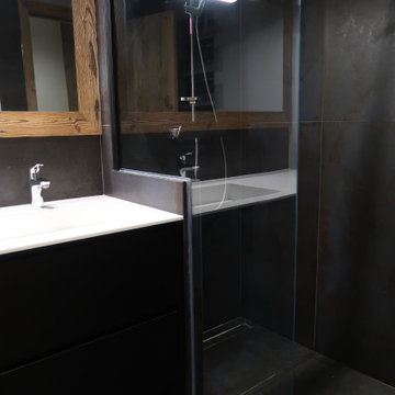 Salle de douche montagne