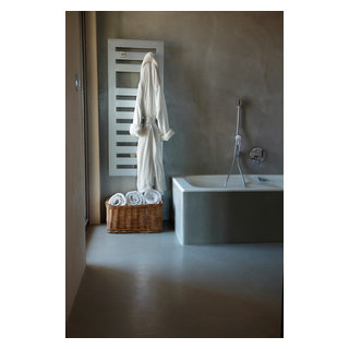 Salles de bains en béton ciré - Contemporain - Salle de Bain - Grenoble -  par MATIERES MARIUS AURENTI | Houzz