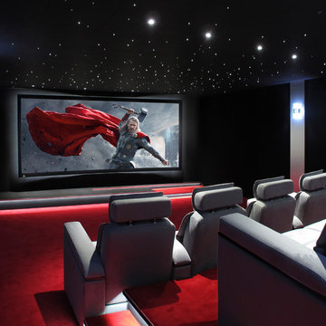 Equipement d'une salle de Home Cinéma privée 46 m2, Bordeaux (33)