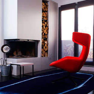 75+ Industrial Wohnzimmer mit Eckkamin Ideen & Bilder - März 2021