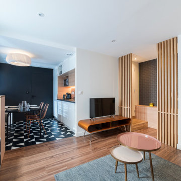 Aménagement d'un ancien plateau de bureau en appartements type Airbnb
