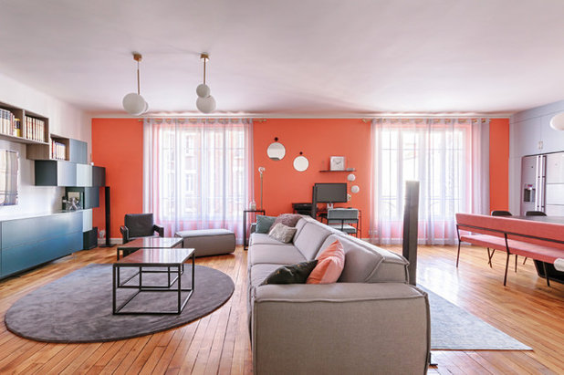 Contemporary Family  Room by Elivan Interior Design