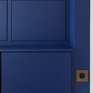 Bibliothèque bleue sur mesure
