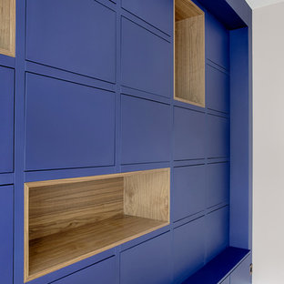 Bibliothèque bleue sur mesure