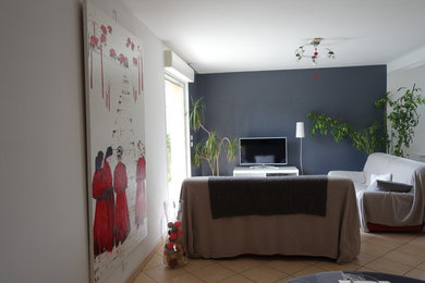 Modernes Wohnzimmer in Dijon