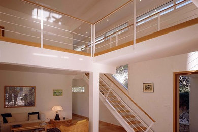 Ispirazione per un grande soggiorno design stile loft