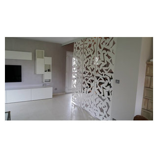 Panneau Japonais en aluminium laqué blanc - Modern - Family Room -  Strasbourg - by RB Métal&Design | Houzz