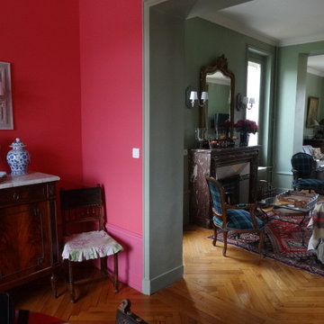 Rénovation d'un salon classique dans une maison ancienne à Lyon