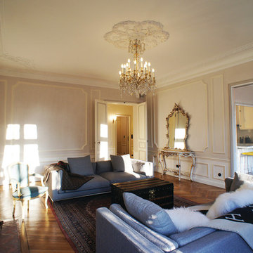restructuration d'un appartement de 180 m2 face à la Tour EIFFEL. Paris VIIe