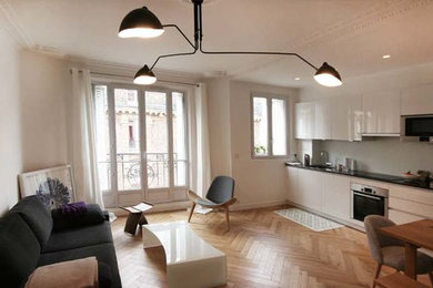 Skandinavisches Wohnzimmer in Paris
