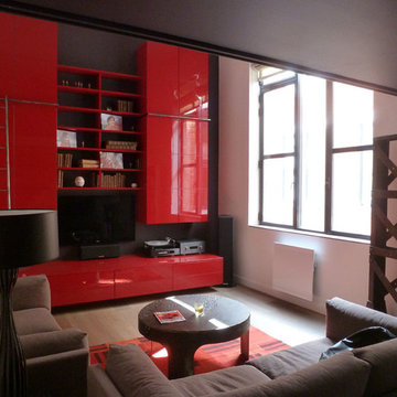 Transformation d'un appartement sur 2 étages en un loft chaleureux &fonctionnel
