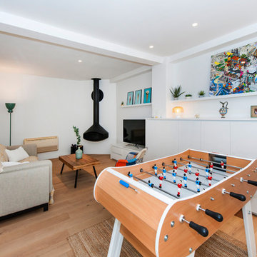 Transformation d’un atelier en un loft familial, contemporain et lumineux