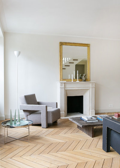 Contemporary Family Room by Kasha Paris