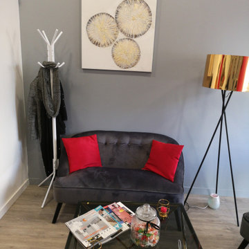 Décoration d'un institut combiné avec une salle de sport