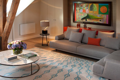Living room - transitional living room idea in Madrid