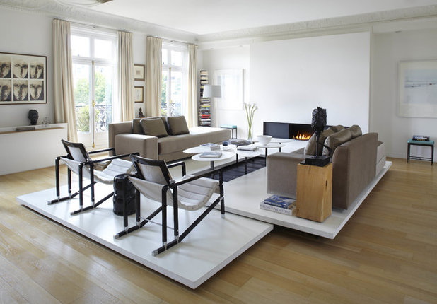 Scandinavian Living Room by Bismut & Bismut Architectes