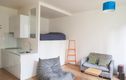 Avant/Après : Un lit en alcôve optimise un studio parisien de 28 m²
