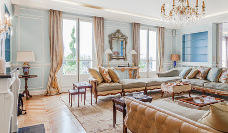 Houzz Tour: A Grand Parisian Apartment With Views of the Eiffel Tower