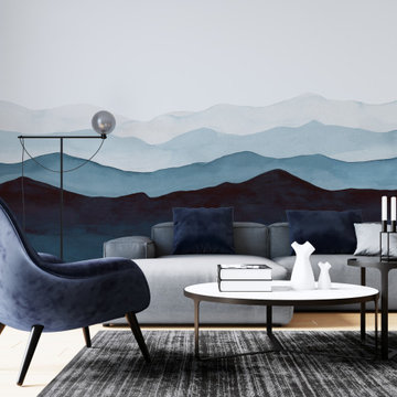 Blue Mountains - Papier peint panoramique