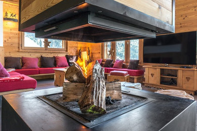 Exemple d'un salon montagne.