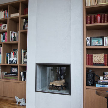Concrete Fireplace in Panbeton®, Living-room