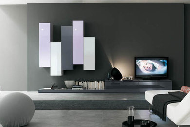 Inspiration for a contemporary living room in Dijon.