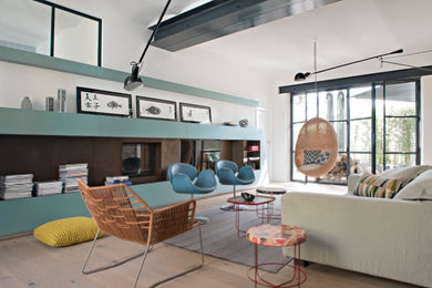 This is an example of a nautical living room in Corsica.