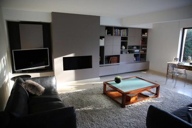 Inspiration for a contemporary living room in Lille.