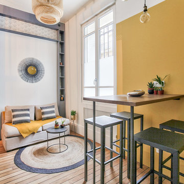 Mellow Yellow - Rénovation Studio 18m² Paris 15e