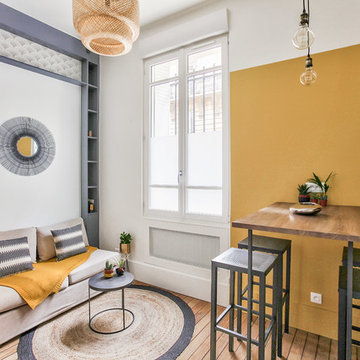 Mellow Yellow - Rénovation Studio 18m² Paris 15e