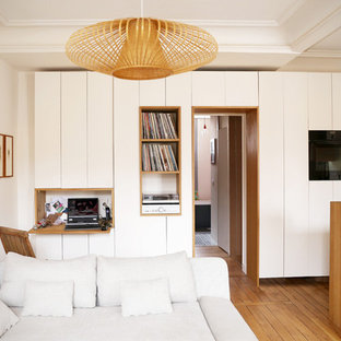 Inspiration pour un salon minimaliste.