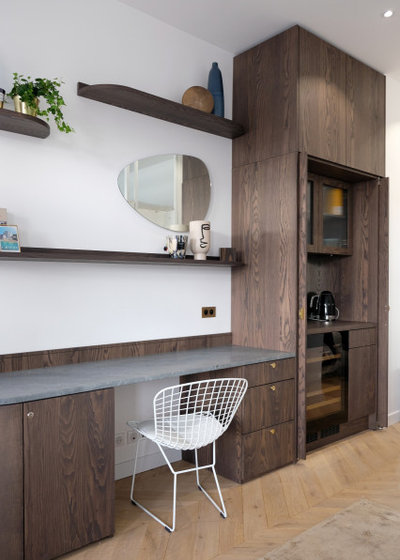 Contemporain Salon Projet de rénovation complète d’un appartement à Saint Jean de Luz