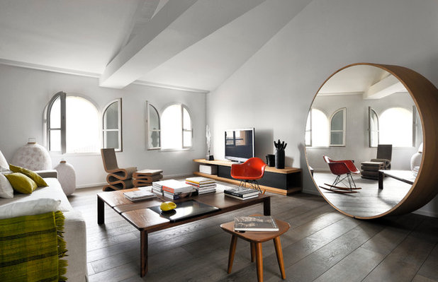 Contemporain Salon by Adrien Champsaur Architecture