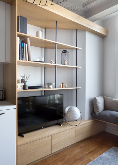 Scandinavian Living Room by Lagom architectes