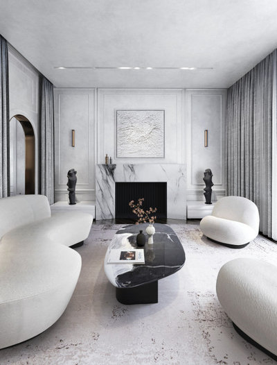 Contemporain Salon by Elodie Ricord Agence