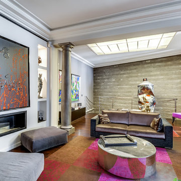 Salon d'un appartement de luxe à Paris