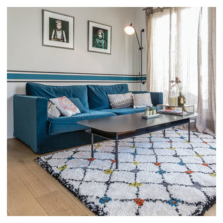 Salon de type scandinave avec un tapis KABOSHON - Scandinavian - Living  Room - Paris - by EDITO Paris | Houzz