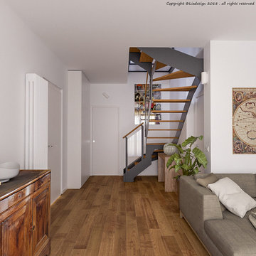Nuovo stile per un appartamento su due livelli - Progetto in corso