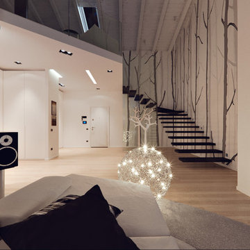 UN ATTICO IN STILE LOFT IN MILANO