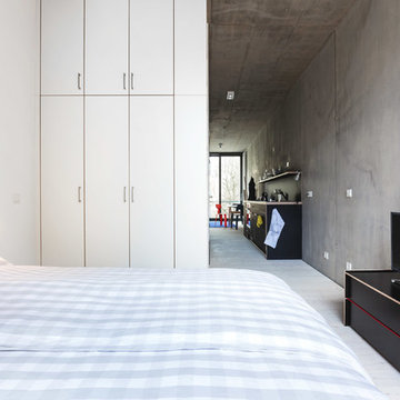 helles Schlafzimmer - Loft Apartment Berlin-Friedrichshain