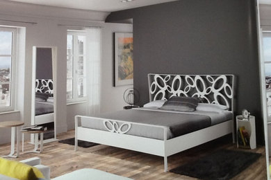 ハノーファーにある北欧スタイルのおしゃれな寝室のレイアウト