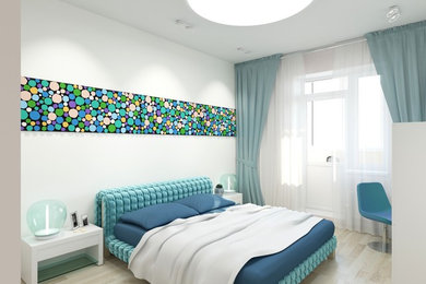 ベルリンにあるコンテンポラリースタイルのおしゃれな寝室