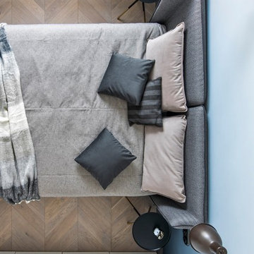 Schlafzimmer in grau skandinavisch