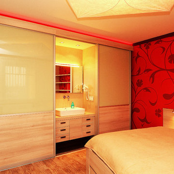 Schlafzimmer mit Bad En Suite