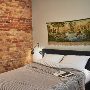 75 Beautiful Scandinavian Brick Wall Bedroom Pictures Ideas February 2021 Houzz