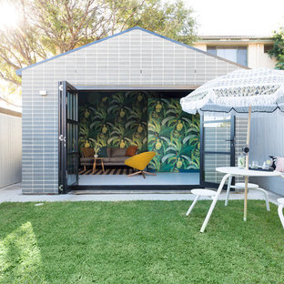 Inspiration for a midcentury shed and granny flat in Sydney.