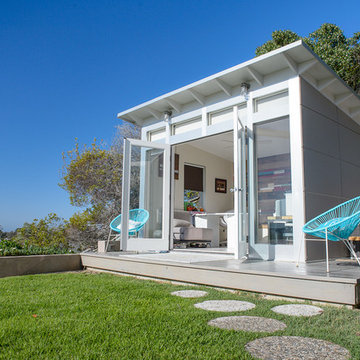 10x12 Outdoor office with 72" French Doors
