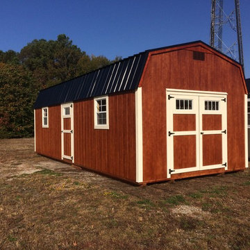 12x28 Dutch Barn with Transom Windows and Loft