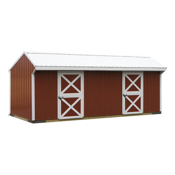 2 Stall Metal Shed Row Horse Barn