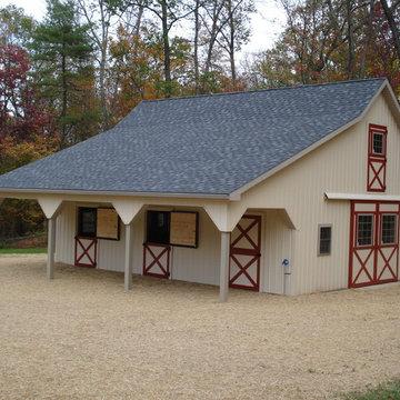 30x26 Belmont Style Horse Barn